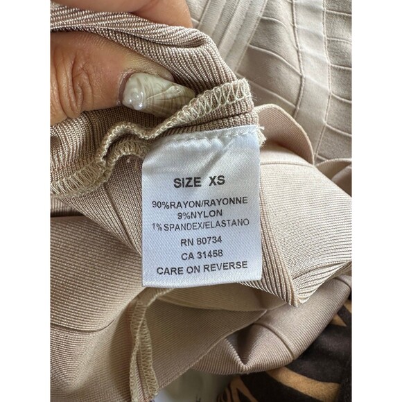 NWT Meilun Celebrity Bandage Bodycon Bandage Pencil Party Sexy Midi Dress XS - Picture 6 of 7